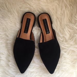 Steven by Steve Madden Valent Black Suede Slide
